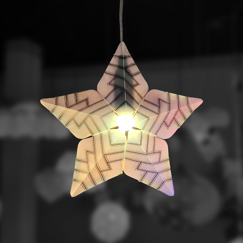 Sheedz Lampe Weihnachtsstern transparent kreative Dekoration für LED