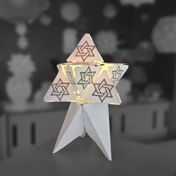 Sheedz Lampenschirm Kuma kreativ matt weiß Dekoration LED