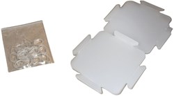 Sheedz Lampenschirm quadratisch transparent 18 Stück kreativ bauen