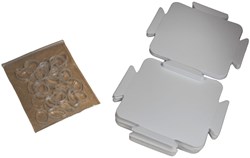 Sheedz Lampenschirm quadratisch weiß 18 Stück Kreativset LED