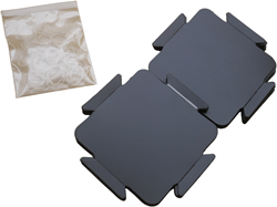 Sheedz Lampenschirm quadratisch schwarz 18 Stück moderne DIY Set