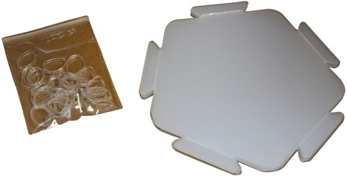 Sheedz Lampenschirm Fünfeck transparent 12 Stück kreativ LED