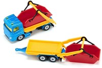 SIKU speelgoed vrachtwagen met trailer & containers - 1695