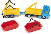 SIKU speelgoed vrachtwagen met trailer & containers - 1695