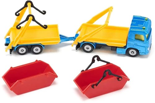 SIKU speelgoed vrachtwagen met trailer & containers - 1695