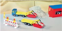 Siku Spielzeug LKW mit Anhänger und Containern - 1695-2