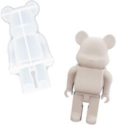 Jesmonite Silikonform Roboterbär 17,8x9,4 cm für kreatives Gießen