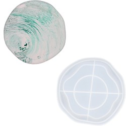 Jesmonite Silikonform kreative Schale runde Wolke 19x18,5x1,95 cm
