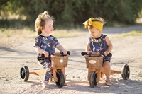 Kinderfeets 2-in-1 Holz Balance Fahrrad Dreirad von 1 Jahr Tiny Tots - Creme-3