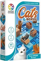 Smart Games Denkspiel Katzen Puzzle - Cats & Boxes - 60 Herausforderungen