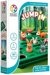 Smart Games Denkspiel Jump In - 60 Aufgaben - Reisespiel für Kinder