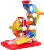 Smartmax magnetisches Konstruktionsspielzeug Build & Roll Kugelbahn 44-teilig-3