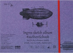 SMLT Album Zeichenpapier Ingres 24,5x17,6 cm 130gr 24 Blatt