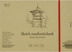 SMLT Skizzenbuch Album Naturweiß Papier 24,5x17,6 cm 100gr 32 Blatt