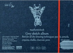 SMLT Skizzenalbum grau 24,5x17,6 cm 180g FSC Papier 18 Blatt
