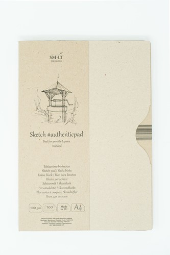 SMLT SMLT Papierblock A5 80gr 100 Blatt Naturbraun