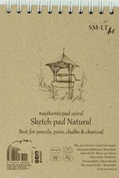 SMLT Skizzenbuch Ringbuch A5 100gr Naturweiß Papier 40 Blatt