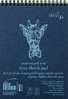 SMLT Skizzenbuch A5 grau Ringbuch 180gr 20 Blatt FSC Papier