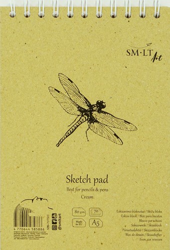SMLT SMLT Ringbuch Skizzen A5 80gr 70 Blatt Creme