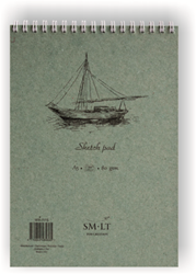 SMLT Skizzenbuch Ringbuch A5 Zeichenpapier 90gr 70 Blatt Weiß