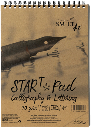 SMLT SMLT Ringbuch Starter Block Kalligraphie A5 90gr 30 Blatt Punkte