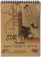 SMLT Skizzenblock Marker A5 Ringbuch 70g 20 Blatt Papier