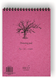 SMLT Zeichenblock A4 Ringbuch 120gr 60 Blatt weißes Papier