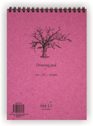 SMLT Ringbuch Zeichenblock A5 120gr 60 Blatt Skizzenpapier