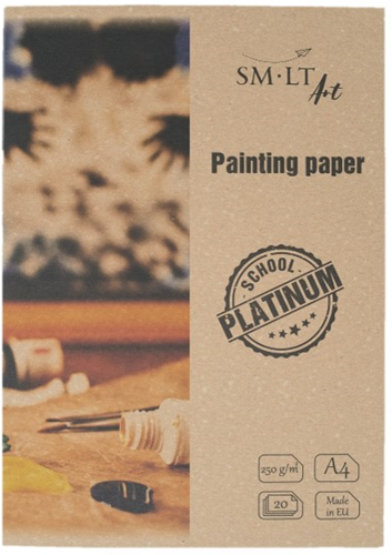 SMLT SMLT Malpapier A4 250 gr 20 Blatt Weiß