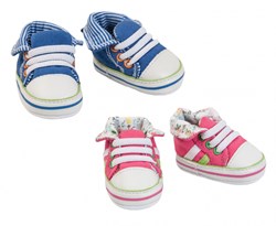 Heless Puppenschuhe Sneakers rosa für Puppen 38-45 cm - Spielzeug