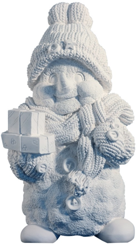 Ismare Keramik-Schneemann mit Geschenken