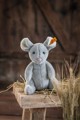 Steiff Plüschmaus Cheesy grau - Kuscheltier 19 cm - CE geprüft-3