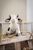 Steiff Plüsch Kuh Cobb Kuscheltier weiß 24 cm - weiche Kuschelkuh-2