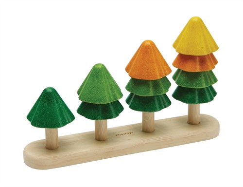 PlanToys Holzspielzeug Bäume sortieren & zählen-3