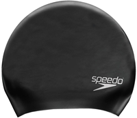 Speedo Badekappe Silikon für langes Haar - schwarz - Erwachsene