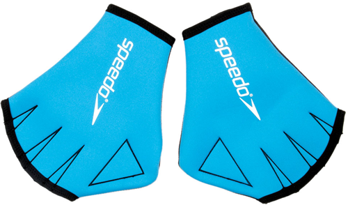 Speedo Schwimmhandschuhe Neopren blau - Aqua Gloves medium
