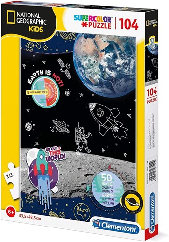 Clementoni Space Explorer Puzzle - Supercolor - 104 Teile - Lernspielzeug-2