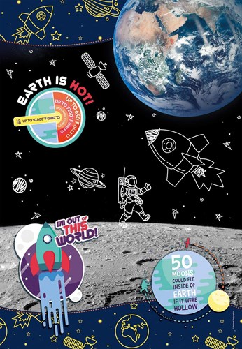 Clementoni Space Explorer Puzzle - Supercolor - 104 Teile - Lernspielzeug