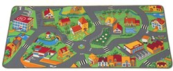 Planet Happy Spielteppich Auto Straßenteppich Happy Ville 95x200 Teppich