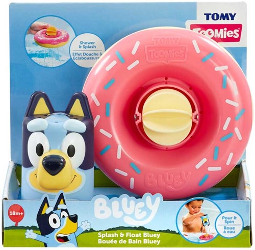 Moose Bluey Badespielzeug spritzen und schwimmen mit Schwimmring und Wasserspaß