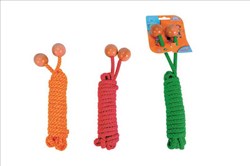 Planet Happy Springseil Spielzeug Nylon 5 Meter mit Holzkugeln