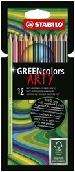 STABILO GREENcolours - FSC-zertifizierter Farbstift - Etui mit 12 Farben