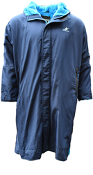 SwimTech Parka Robe wasserdichter Mantel navy blau Large zum Schwimmen