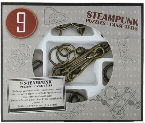 Eureka Steampunk Puzzles - 9 puzzles in grey box *-**** (only available in display 52473200)