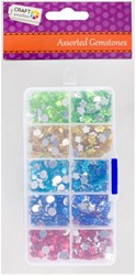 Craft Sensations Strasssteine Bastelset bunt in Aufbewahrungsbox 15x7x2 cm