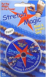 Stretch Magic elastik weiß 0,7 mm 5 Meter - Schmuck basteln