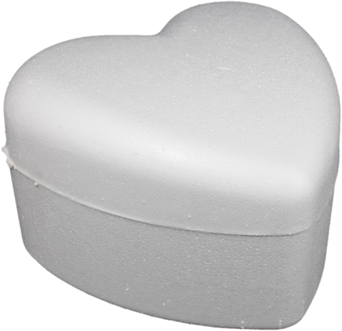 Hobbygroep Styropor Doos Hart 14x8 cm
