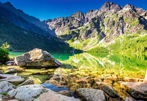 Castorland Sonnenaufgang am Morskie Oko, Tatras, Polen - 1500 Teile