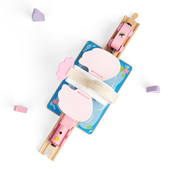 BigJigs Holz Eisenbahn Schwanentunnel - Zubehör für Spielzeugzug