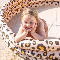 Swim Essentials Kinderschwimmbecken Pantherdruck beige 3 Ringe - 150 cm-3